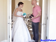 Потрясающие невеста сперма на лице