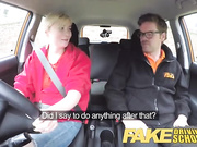 Fake Driving School Назад места киска разбрызгивания и Creampie для арт студентки