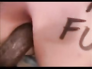 Naughty BBW Getting A Big Black Cock In Her Asshole