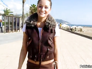 Секс с русской моделью Ириной Бруни на пляже на глазах у прохожих