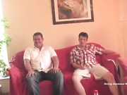 Orgy - Two sluts get fucked like cows while their husbands are working