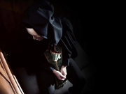 The father forgave the sins of a beautiful brunette, only after she sucked and sat on his dick