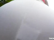 Mandy Muse's round ass chick And after a bike ride, she runs her mouth in the jacuzzi