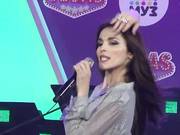 Russian singer in the TV show lit a boob