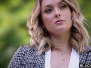 Business cougar Charlotte Sins tastes a black cupcake in bed