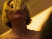 Naked blonde scene from a call center