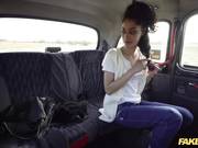 Fake Taxi in Spain with insufferable Brunette Scarlet Rebel and a Big Cock
