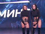 Black and White in Leopard Lingerie Pole Dancing