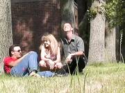 Cute russian girl Krista enjoys a threesome