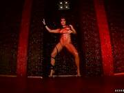 Clockwork brunette spread her ass and had anal sex