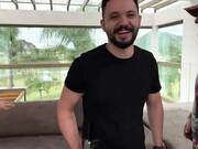 Racy White hair model, Rute Rocha is slowly taking off her clothes, in front of the camera