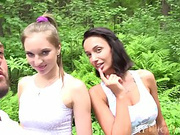 Amazing girls have a threesome with one of their friends to get ass fucked