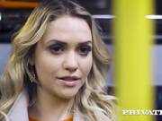 Russian chick met a guy on the bus and was fucked on the same evening