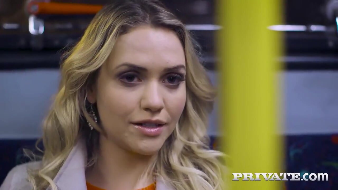 The Russian chick looking happy