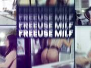 Slutty ladies are having a casual threesome with a friend, instead of watching a movie