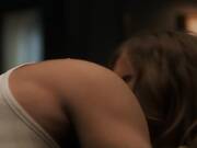 A bed scene with a beautiful actress