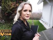 Fucking Nina Heels in Her Tight Ass and Pussy in POV Sex