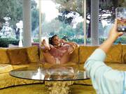 A busty beauty from a TV series takes naked photos to earn money.