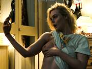 A blonde beauty shows off her tits for an erotic chat in a new series.