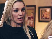Stepmom Licks Stepsis and Stepdaughter in Passionate Threesome