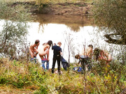 Голые Екатерина Виноградова, Татьяна Чепелевич и Мария Борисова - Дорога без конца